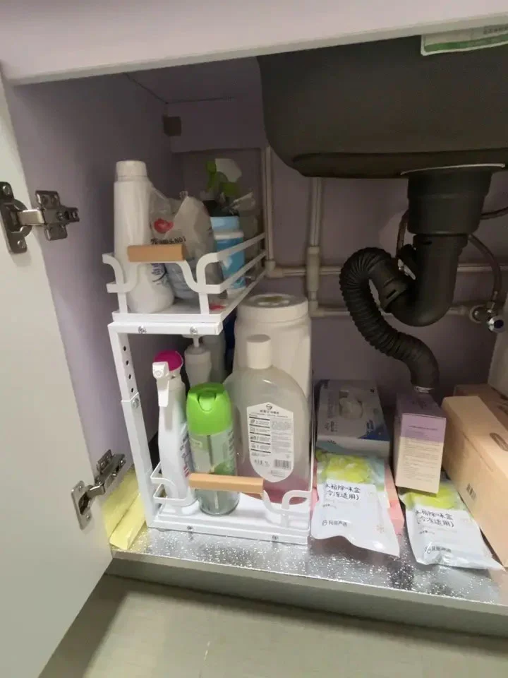 Metal Pull Out Cutlery Organizer For Cabinet