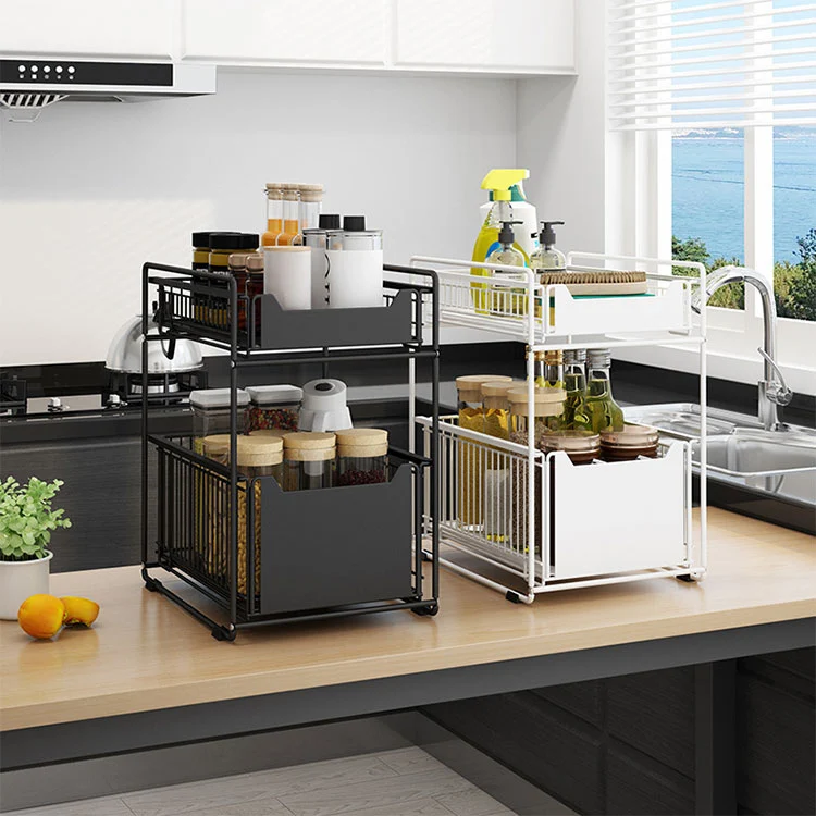 Dual-Tier Multifunctional Kitchen Organizer