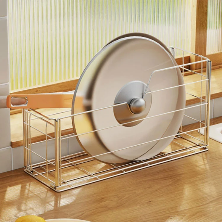 Multifunktions-opbevaringsstativ til køkkengryder og pander